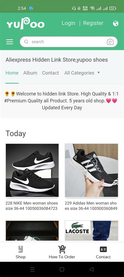 aliexpress hidden links yupoo store.